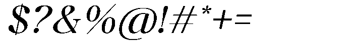 The Serifon Editorial Italic Font OTHER CHARS