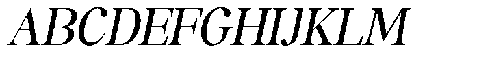 The Serifon Editorial Italic Font UPPERCASE