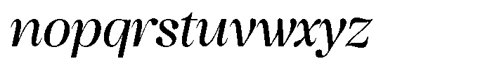 The Serifon Editorial Italic Font LOWERCASE