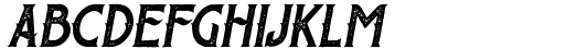 The Sherloks Italic Vintage Font LOWERCASE