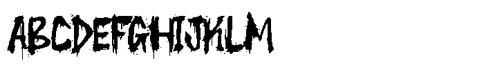 The Silent Murder Font UPPERCASE