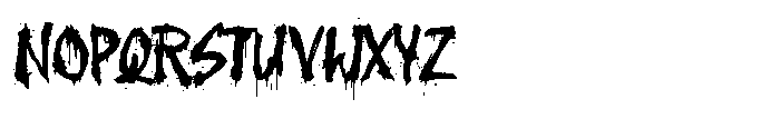 The Silent Murder Font UPPERCASE