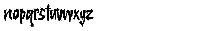 The Silent Murder Font LOWERCASE