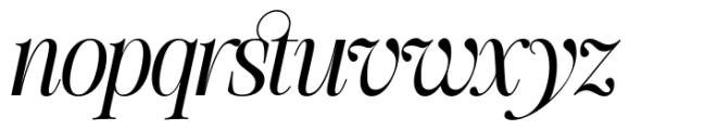 The Silver Editorial Italic Font LOWERCASE