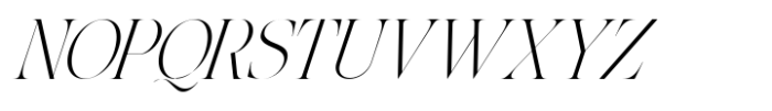 The Softly Serif Italic Condensed Font UPPERCASE