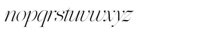 The Softly Serif Italic Font LOWERCASE