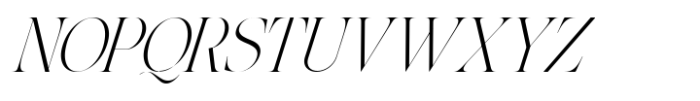 The Softly Serif Slant Condensed Font UPPERCASE
