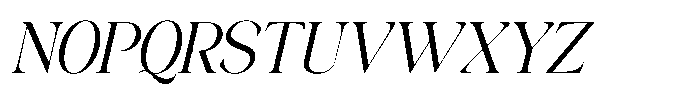The Starly Ethical Italic Font UPPERCASE