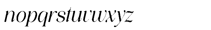The Starly Ethical Italic Font LOWERCASE