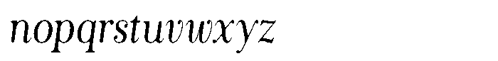 The Stripes Editorial The Stripes Soft Condensed Italic Font LOWERCASE