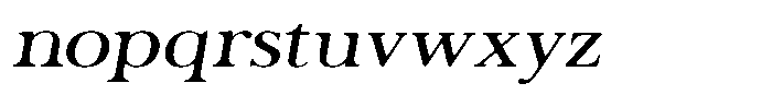 The Stripes Editorial The Stripes Soft Expanded Slant Font LOWERCASE