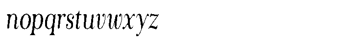The Stripes Editorial The Stripes Soft Extra Condensed Italic Font LOWERCASE