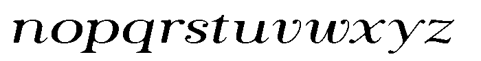 The Stripes Editorial The Stripes Soft Extra Exp Italic Font LOWERCASE