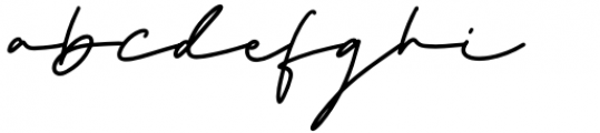 The Strong Signature Regular Font LOWERCASE