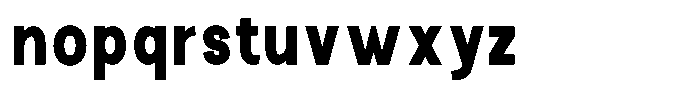 The Talk Black Condensed Font LOWERCASE