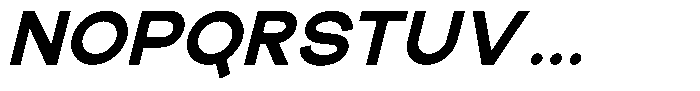 The Talk Black Expanded Italic Font UPPERCASE