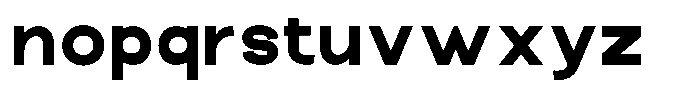 The Talk Black Expanded Font LOWERCASE