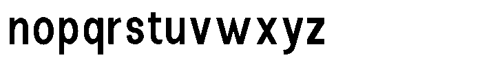 The Talk Bold Condensed Font LOWERCASE