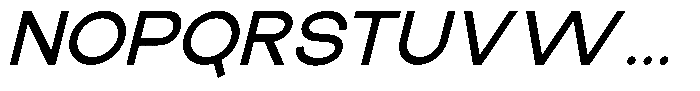 The Talk Bold Expanded Italic Font UPPERCASE