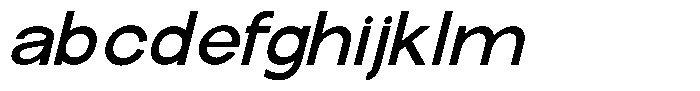 The Talk Bold Expanded Italic FONT