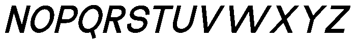 The Talk Bold Italic Font UPPERCASE