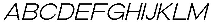 The Talk Expanded Italic Font UPPERCASE