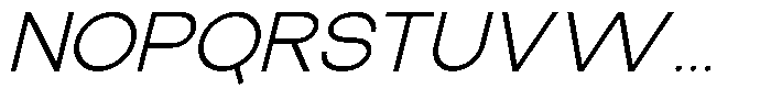 The Talk Expanded Italic Font UPPERCASE