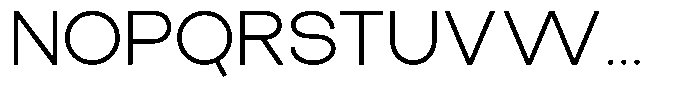 The Talk Expanded Font UPPERCASE