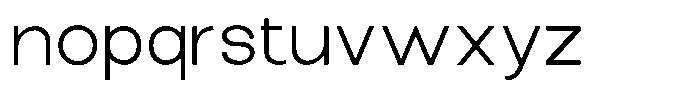 The Talk Expanded Font LOWERCASE