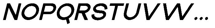 The Talk Extra Bold Expanded Italic Font UPPERCASE