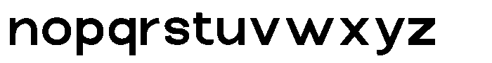 The Talk Extra Bold Expanded Font LOWERCASE