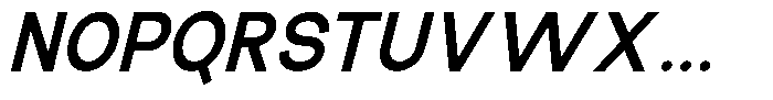 The Talk Extra Bold Italic Font UPPERCASE
