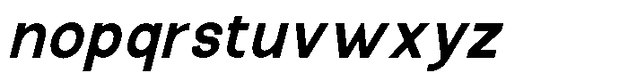 The Talk Extra Bold Italic Font LOWERCASE