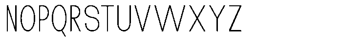 The Talk Extra Light Condensed Font UPPERCASE