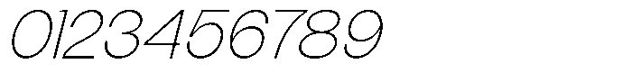 The Talk Extra Light Expanded Italic Font OTHER CHARS