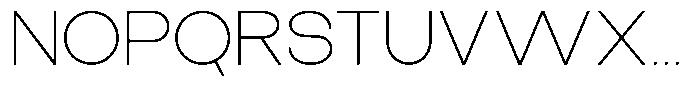 The Talk Extra Light Expanded Font UPPERCASE