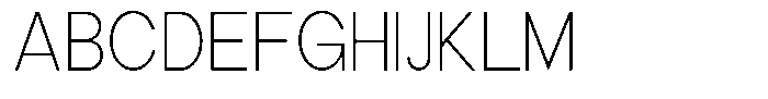 The Talk Extra Light Font UPPERCASE