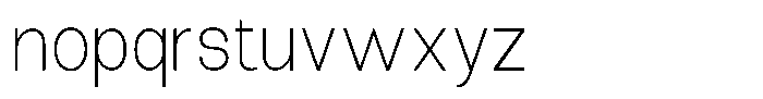 The Talk Extra Light Font LOWERCASE