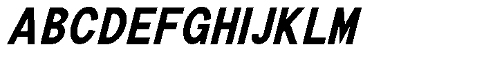 The Talk Heavy Condensed Italic Font UPPERCASE