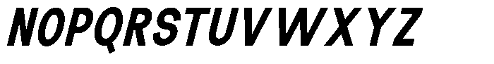 The Talk Heavy Condensed Italic Font UPPERCASE
