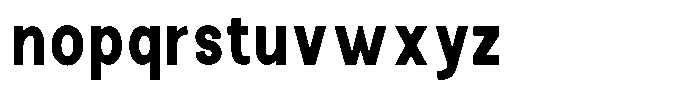 The Talk Heavy Condensed Font LOWERCASE