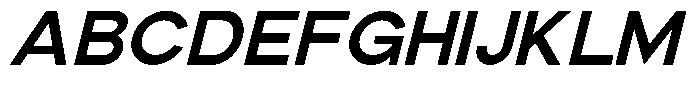 The Talk Heavy Expanded Italic Font UPPERCASE