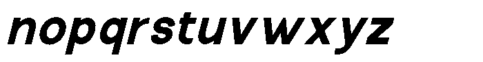 The Talk Heavy Italic Font LOWERCASE