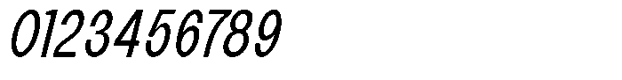 The Talk Medium Condensed Italic Font OTHER CHARS