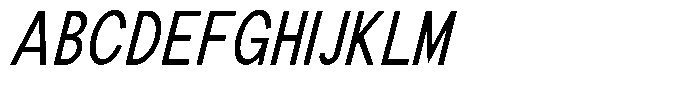 The Talk Medium Condensed Italic Font UPPERCASE