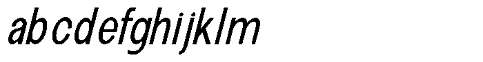 The Talk Medium Condensed Italic FONT