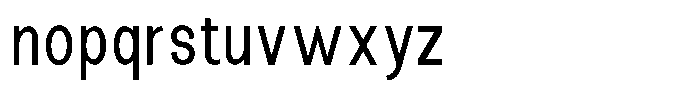 The Talk Medium Condensed Font LOWERCASE