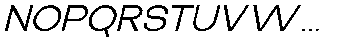 The Talk Medium Expanded Italic Font UPPERCASE