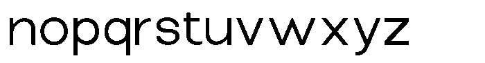 The Talk Medium Expanded Font LOWERCASE