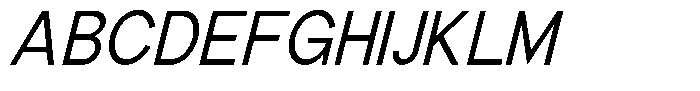 The Talk Medium Italic Font UPPERCASE